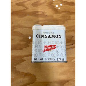 Vintage Ground Cinnamon spice tin collectible photo prop display